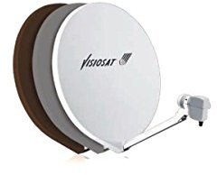 Cahors parabola satellitare in fibra 80cm + lnb 140264