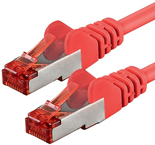 1aTTack.de 1x 20m - Cat 6 Netzwerk-Kabel Patch-Kabel Cat6 RJ45 SFTP - Rot