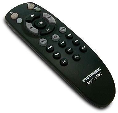 Metronic TCDE ZAP2 UNIC - Controllo remoto universale, nero