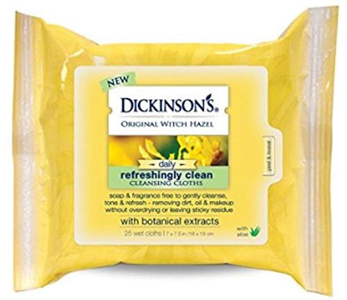 Bruja Hazel Limpieza Clo Tamaño 25ct Dickinson'T Original Witch Hazel Paños Limpiadores 25ct