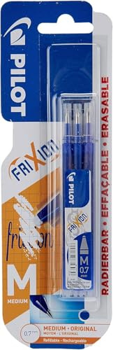 Pilot Pen 2261003B3 Frixion Ball Medium Blau, 3er Pack