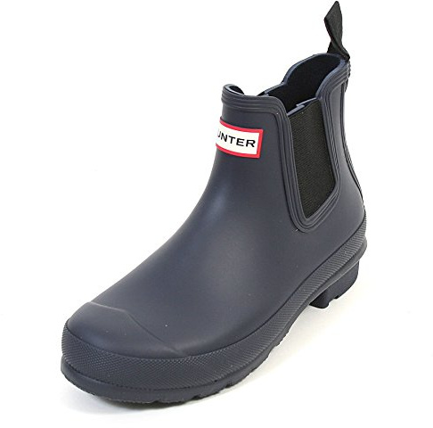 Hunter Womens Original Chelsea Rubber Winter Waterproof Rain Ankle Boots - Midnight - 8