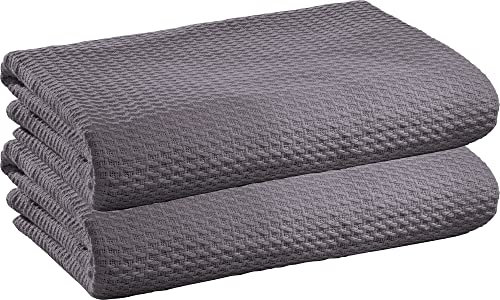 Erwin Müller Sommerdecke Siena im 2er-Pack, Baumwolldecke grau Größe 150x200 cm - luftig-leicht, weiche Qualität, sehr angenehm - 100% Baumwolle