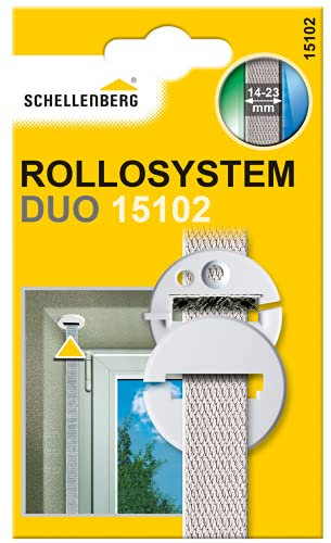 Schellenberg 15102 Guida della cinghia tapparella DUO rotonda, con guarnizione a spazzola, per cinghia da 14mm (sistema Mini) e 18-23 mm (sistema Maxi) di larghezza, bianco