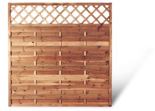 Günstiges Aktionsset 6 x Sichtschutz mit Rankgitter Maß 180 x 180 cm (Breite x Höhe) aus Kiefer/Fichte Holz, druckimprägniert Berlin Rankgitter zum Angebotspreis