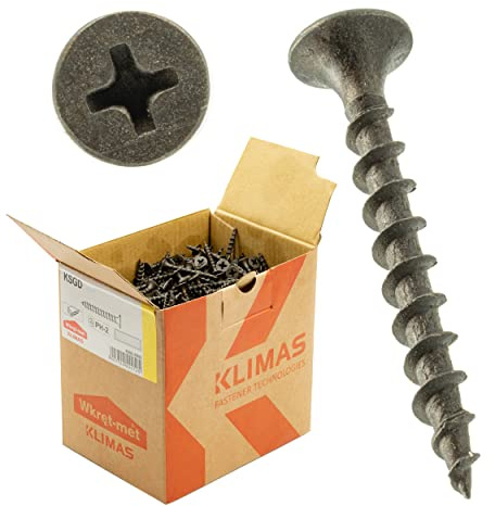 KLIMAS Schnellbauschrauben 3,5 x 25 - 1000 Stück Grobgewinde Rigipsschrauben Schrauben