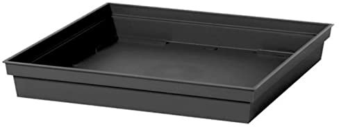 EDA Plastiques - Sottovaso Toscane Quadrato, RIF. 13644 BL SX6, 26,7 x 26,7 x 3,8 cm