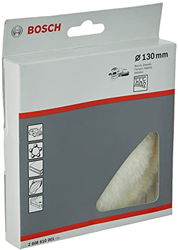 Bosch Accessories 2608610001 Peau de mouton 130 mm Blanc