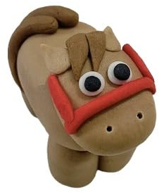 Edible horse farm animal cake topper decoration