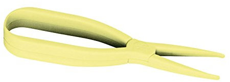 EYE CARE Pinzette - Zangen-Pinzette für weiche Kontaktlinsen in Gelb aus Silikon, Modern, 7,5 cm lang