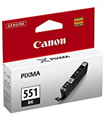 Canon Tintenpatrone CLI-551 BK schwarz black - 7 ml für PIXMA Drucker ORIGINAL