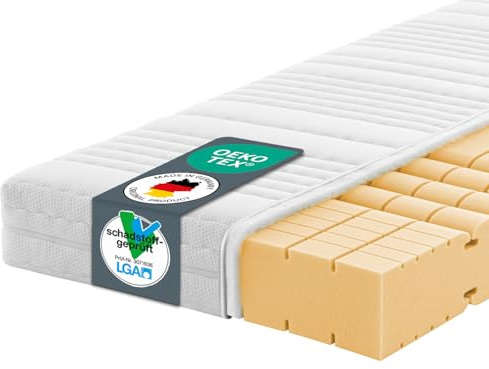 Ravensberger Matratzen Komfort-SAN® Härtegrad H3 (RG 50) 160 x 200 cm mit Baumwollbezug