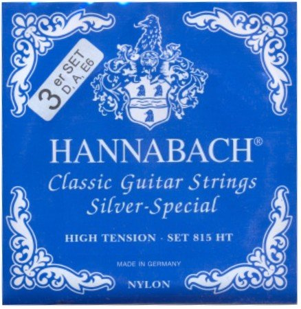 Hannabach 8157 blau 'Silver Special' - Bass-Satz Konzertgitarre, high