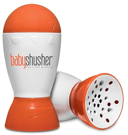 Baby Shusher Portable Sound Machine - Mom-Like 'Shh!' Sound for Baby, Sleeping Soother, Newborn Essentials for Crib, Battery Operated Hush, Travel Friendly, Shower & Registry Gift - 1 Count