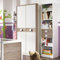 Wimex Kleiderschrank/ Drehtürenschrank Jette, (B/H/T) 95 x 198 x 56 cm, Weiß/ Absetzung Eiche Sägegrau