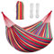Signstek Hammock Garden Camping Swing Portable 2 Person Outdoor 190 x 150 cm Beach Travel sleeping Canvas 150kg Load Capacity (Red)