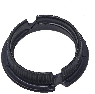 2x Schraubring mit einem Gewinde von 20,8 x 2 und einer Größe von 27x7,5mm, Schwarz passend für Lampenfassungen wie G9 (schmal), GY6,35, GU4 und GU5,3