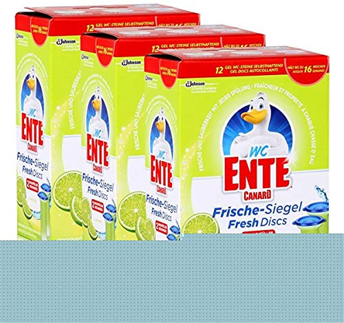 3x WC Ente Frische Siegel Nachfüller Limone