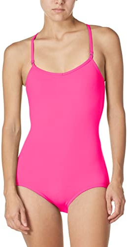 Capezio damlinne trikåer med justerbara remmar, Rosa (Hot Pink), S