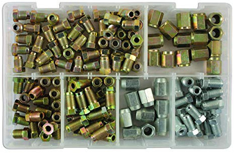 Connect 31881 Assorted Popular Brake Nut Fittings Box 135pc