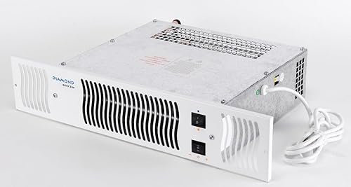 Bidex Diamond 500 Central Heating Kitchen Plinth Heater: White Grille Under cupboard heater