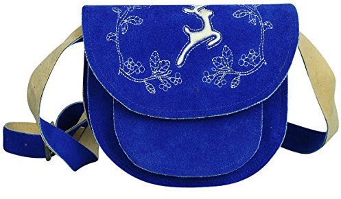 Trachtentasche Dirndltasche Tasche Blau mit Stickerei