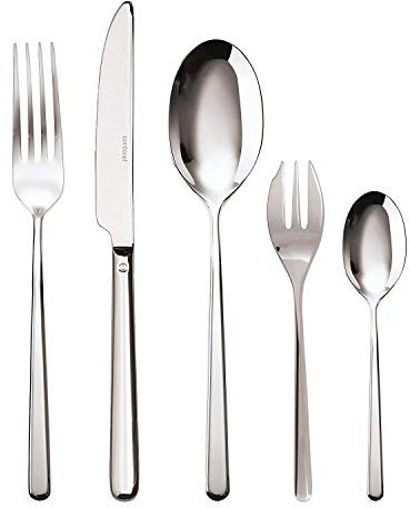 Sambonet Posate da 60 Pezzi, in Acciaio Inox 18/10 Linear