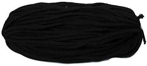 Baumwollkordel 6mm dick 50 Meter Lang Baumwollkordel schwarz