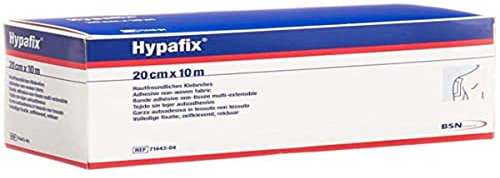 BSN medical BSN - Hypafix, Haftbandage für Verbände, aus porösem und anschmiegsamem TNT, hypoallergen, nicht steril aber sterilisierbar, Maße 20 cm x 10 m, 1 Stück