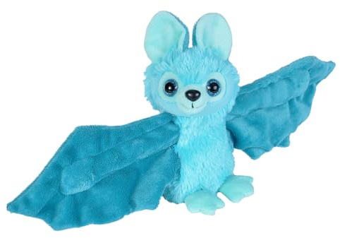 Wild Republic Hugger, Bat Bleu Peluche Bracelet, Cadeau de Noël pour Enfants, Peluche Mignonne, Jouet Écologique, Rembourrage Fabriqué à Partir de Bouteilles d’Eau Recyclées, 20.32cm