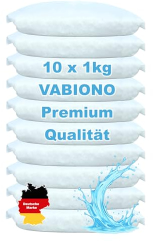 VABIONO 10x Nachüllpackungen à 1 kg für Raumentfeuchter - verhindert Schimmel, Moder, üble Gerüche, Stockflecken - Raum-Entfeuchter
