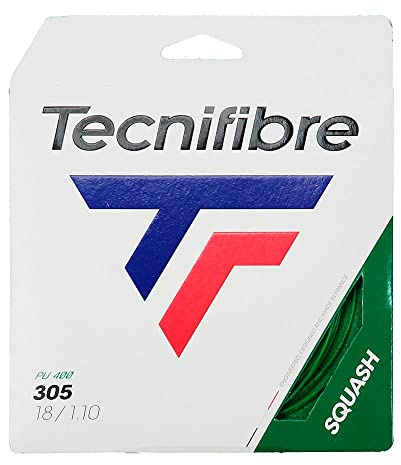 TECNIFIBRE 305 Squash String Set, Green, One Size