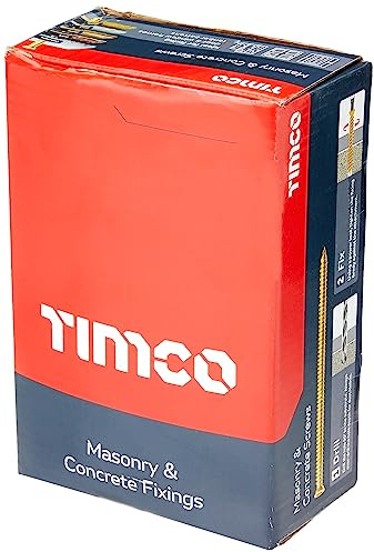 TIMCO 00150TCON ZYP Multi-Fix Concrete Screw 7.5 x 150 - Yellow (Box of 100)