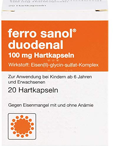 ferro sanol duodenal Kapseln gegen Eisenmangel, 20 St. Kapseln