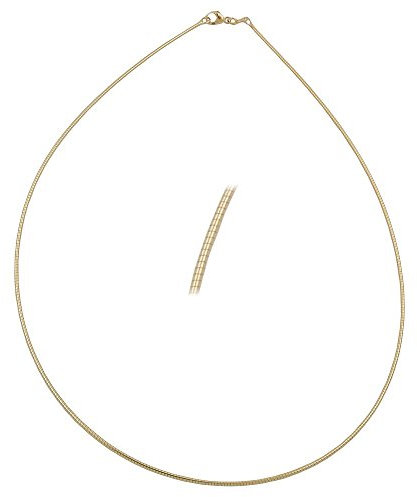 0,8mm Halsreif Omegareif Kette Rundkette aus 375 Gold Gelbgold 45cm