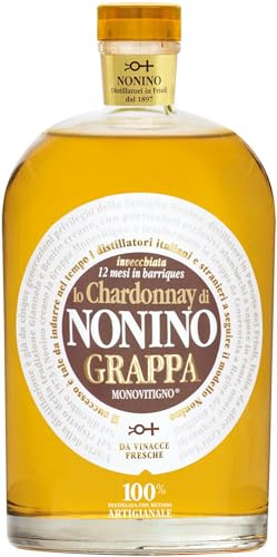 Distillerie Nonino, Grappa Nonino Monovitigno Chardonnay 12 Mesi - 2000 ml | Grappa Nonino Monovitigno Chardonnay in barrique 12 mesi 41% vol. Profumo di pane, di vaniglia e di pasticceria, 0% caramello