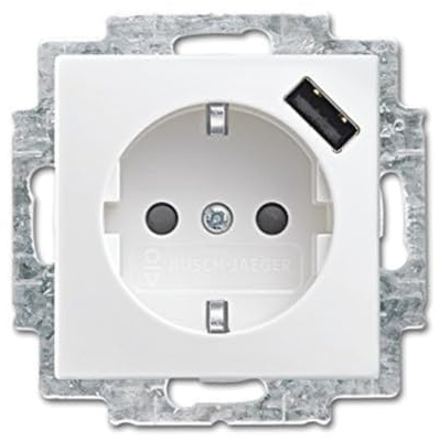 Busch-Jaeger SCHUKO USB-Steckdose 20 EUCBUSB-914 alpinweiß Busch-Balance SI Steckdose 4011395191262