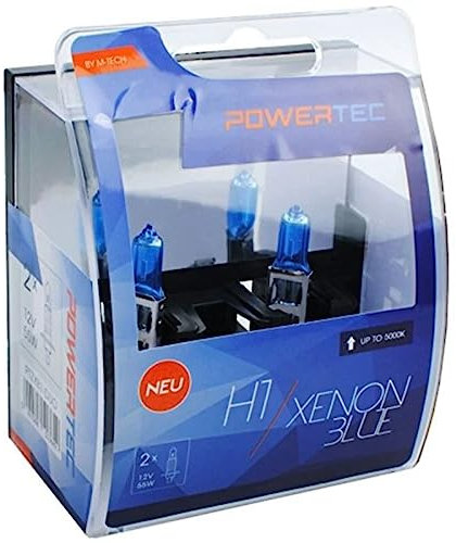 M-Tech PTZXB1-DUO H1 Xenon Optik Halogen Birne 55 W 12 V, Blau, Anzahl 2