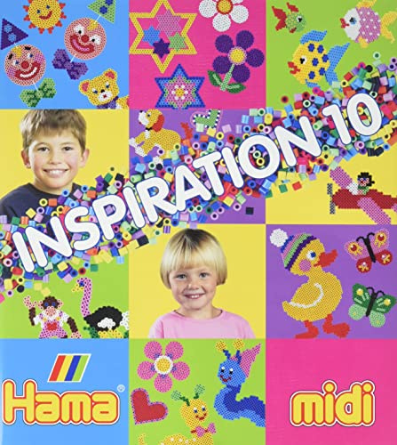 Hama Perle 399 – 10 Inspiration Quaderno n. 10 con Idee Colorate, Motivi e Istruzioni per Il Fai da Te con Perline da Stirare, Divertimento Creativo per Grandi e piccini