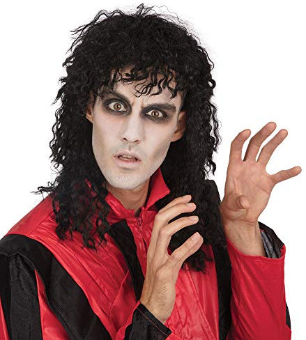 Bristol Novelty BW716 Weird Guy Wig, One Size,Black Halloween Halloween