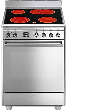 Cuisinière SMEG cx68 cm8 Stand acier inoxydable bäter Zone 60 cm Cuisinière électrique de cuisson Cuisson