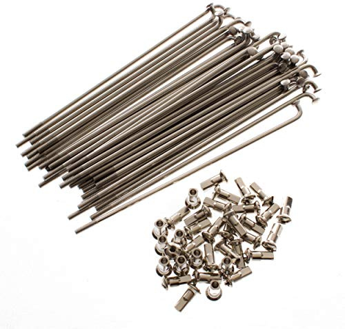 Speichensatz kpl. m. Nippel M3,5 - 143,5mm (16 Zoll) EDELSTAHL (poliert) S51, S70, S53, S83