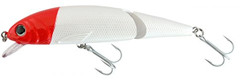 Abu Garcia Tormentor Jointed Flytande Bete, För Sötvattensrovdjur Som Öring, Gädda, Abborre, Gös Och Lax, Verklighetstrogen Action Och Livfulla Färger, Rött Huvud 11 Cm