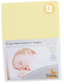 Pinolino 540064-4D Doppelpack - Spannbetttuch für Wiegen