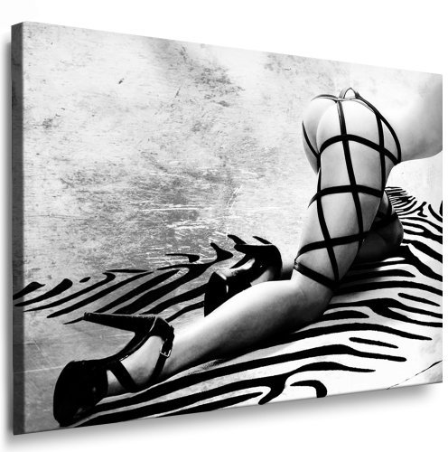 Akt - Sexy Girl Leinwand Bild - 100x70cm k. Poster ! Bild fertig auf Keilrahmen ! Pop Art Wandbilder, Bilder zur Dekoration - Deko. Akt/Erotik/Sexy Kunstdrucke und Gemälde