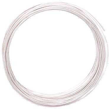 Vaessen Creative aluminiumtråd, delikat, 1 mm x 10 m, aluminiumtråd, pysseltråd, dekorativ tråd, blomtråd, smycken 1 mm x 10 meter | böjlig smyckestråd Misty rosa, 100 x 0,1 x 0,1 cm