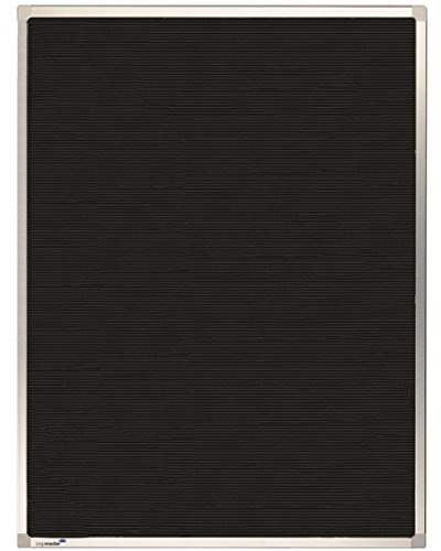 Legamaster PREMIUM Rillentafel 40x30cm - hochwertiges Letterboard - schwarze Tafeloberfläche mit Gummiriffelung - Aluminiumrahmen mit Kunststoffecken - Wandmontage