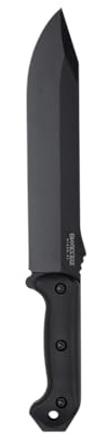 Kabar 200090 Becker Combat Bowie, Black GFN Handle, Black Blade, Plain