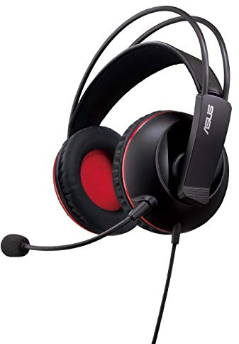 Asus 90YH0061-B1UA00 Cerberus Gaming-Kopfhörer schwarz/rot