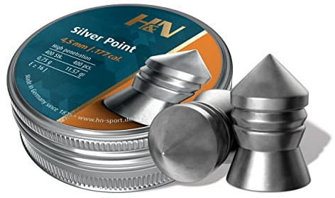 H&N - HAENDLER & NATERMANN H&N Sports Silver Point - Balines H&N Silver Point Unisex, Talla 4.5 mm